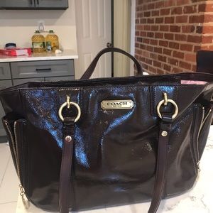 Coach Gallery Brown Leather Tote Handbag